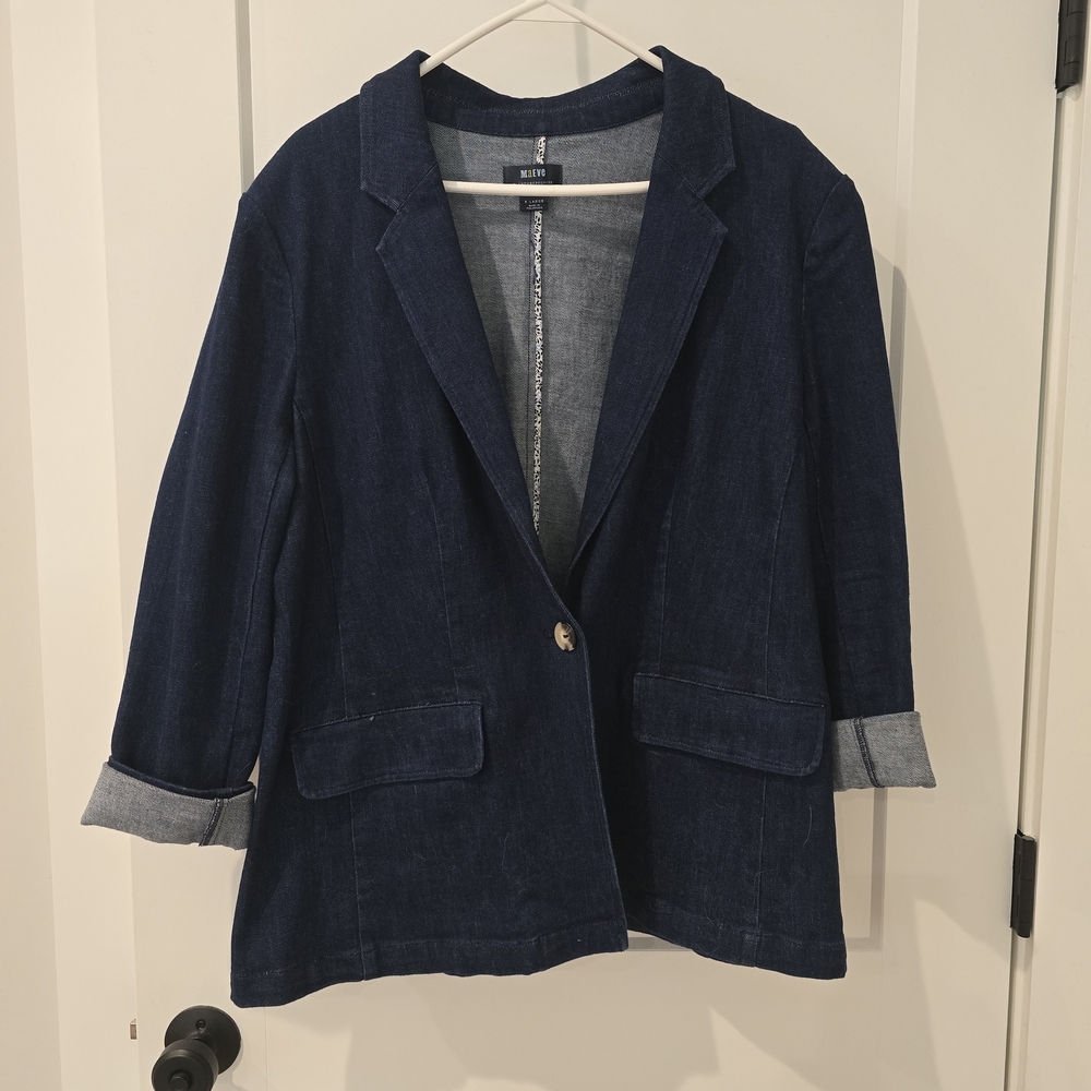 Anthropologie Navy Blazer Jacket